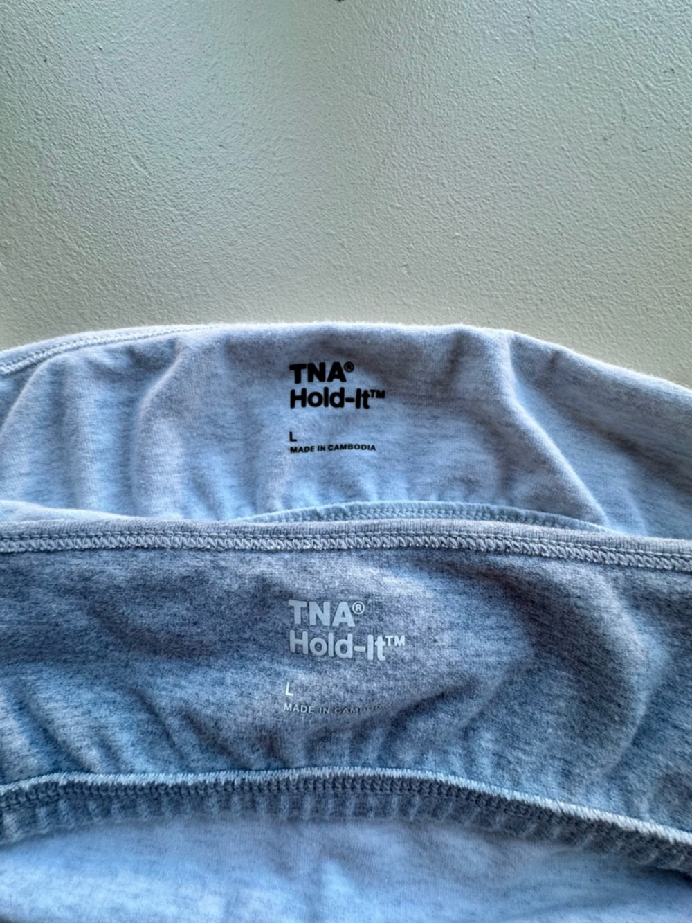 TNA Hold-It Bralette Duo in Light Gray and Heather - Picture 2 of 3